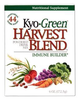 Kyo-Green Harvest Blend Drink Mix (6 oz) Kyo Green Harvest Blend is a quick and easy way to get maximum nutrition from one convenient whole food source for optimal health..